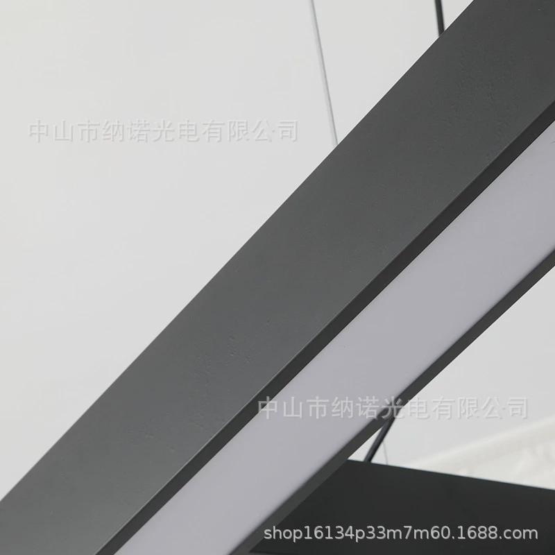 办公室正方形回形吊灯会议室前台理发店健身房网咖超市商铺异形灯