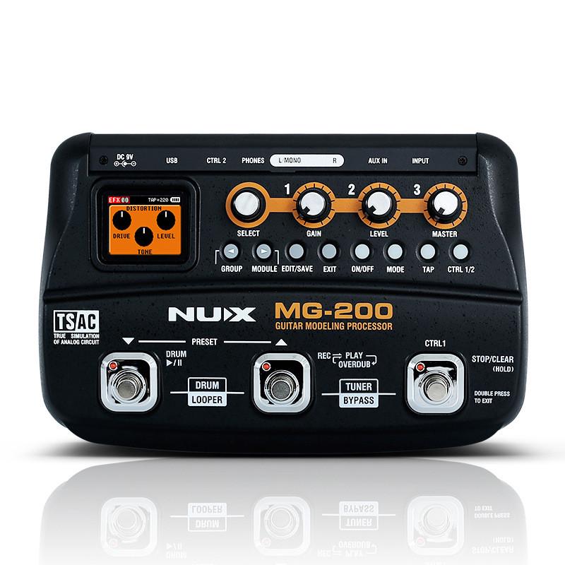 纽克斯鼓电吉他效果器mg-100/300综合失真合成单块nux机loop循环