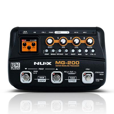 纽克斯nux电吉他效果器mg-100/300综合失真合块成单鼓机loop循环