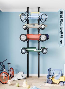 儿童玩具收纳架顶天立地落地展示架多层家用置物公仔分类整理柜