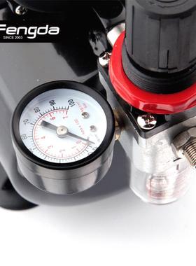 活塞式空压机as-196空压机移动工作无油空气压缩泵可