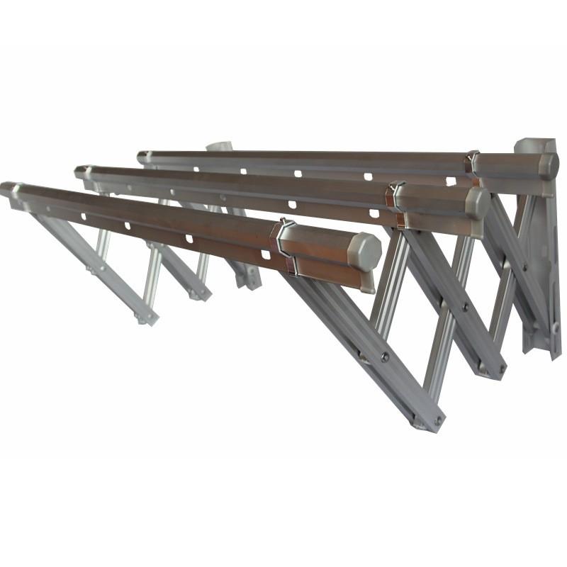 阳台伸缩八角杆晾衣架户外折叠晒衣架推拉晒被架室外晾衣架晾衣杆