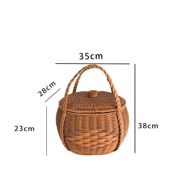 仿藤编菜篮子提篮野餐篮购物编织水果篮花篮外出采摘收纳篮,收纳整理,橱柜收纳筐,淘宝优惠券,粉丝福利购,淘宝优惠卷