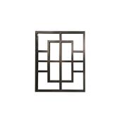 铝艺格栅方管焊接铝屏风隔断仿木纹艺复古烤漆铝艺窗花铝造型隔断