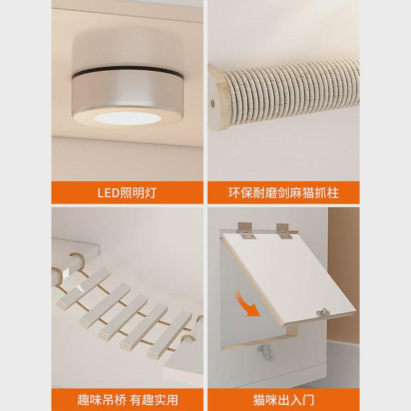 热销小型家用专用室内木质厂家室内猫舍猫爬架家用批发猫屋猫房子