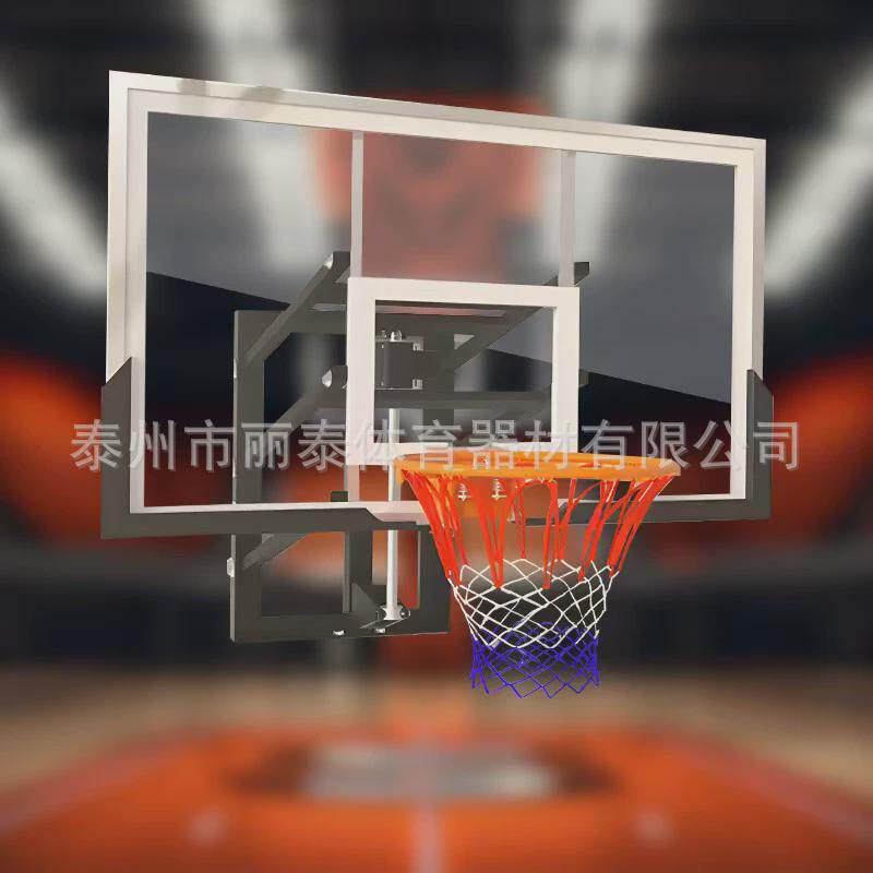 挂墙壁式壁挂式成人家用儿童篮板篮框培训户外电动升降室内篮球架