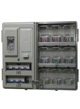 厂家供应国半透明网塑料pc电表箱单相4/6/9/12/16户电表箱