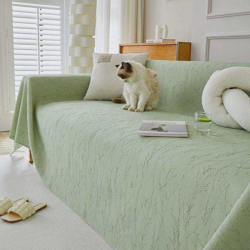 夏季冰丝沙发巾凉防滑沙发全盖布新款简约沙发套罩感多功能垫盖巾