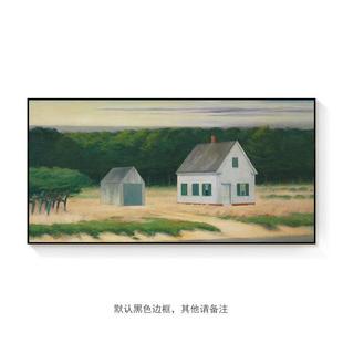 夜鹰》爱德华霍普油画夜游者装饰画客厅餐厅酒店卧室床头挂画美式