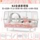 62全透明仓鼠笼子超大别墅豪华亚克力蜜袋鼯双层笼金丝熊造景用品