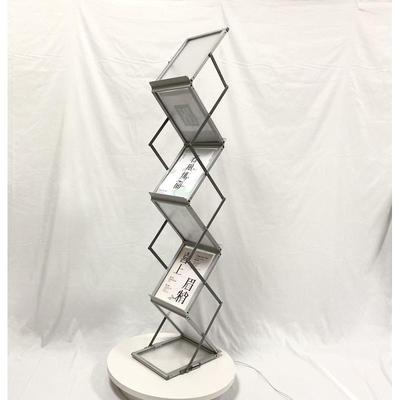 折叠铝合金A4A3资料架杂志架宣传单目录展示架亚克力资料架