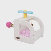 zeze飞机乐园狗窝半封闭式 狗屋一体睡觉玩耍柔软透气宠物窝别墅