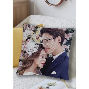 十字绣抱枕可订2024新款diy刺绣枕套靠垫简单线绣照片自己绣新品