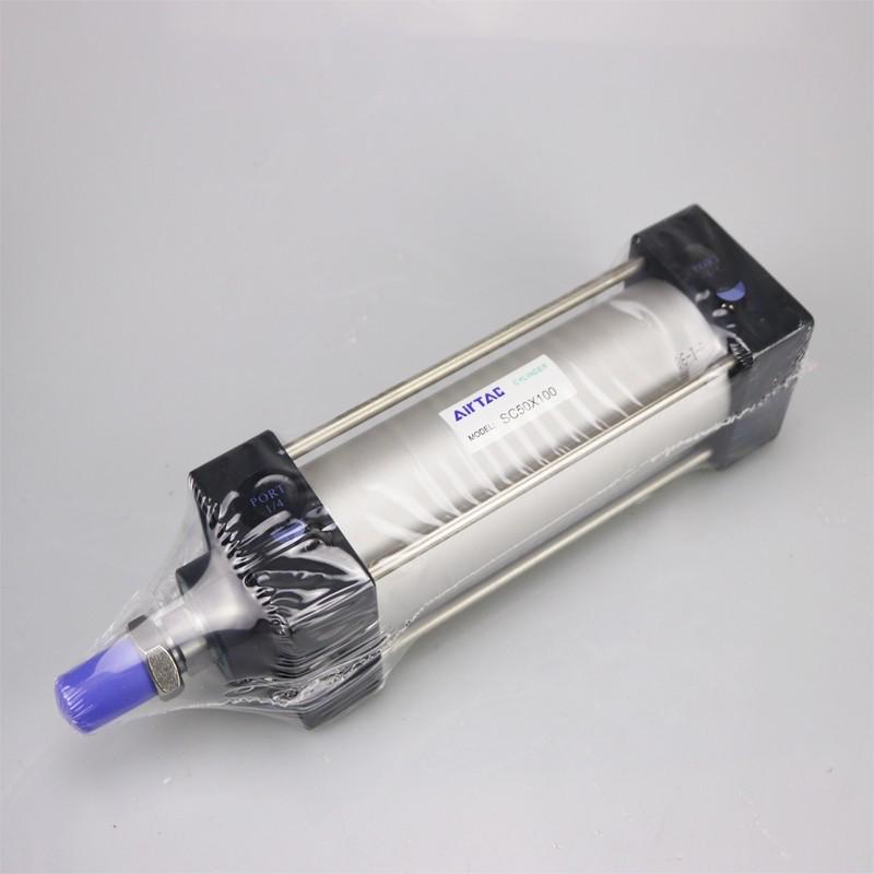亚德客标准大推力气缸SC50 /SC63X25X75X100X125X150S磁方形气缸
