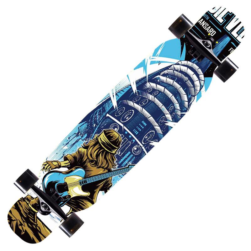 42寸长板公路滑板巡洋舰四轮滑板中国枫舞longboard板
