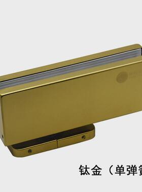 z655免挖坑地弹簧黑色铰链天地隐藏免开槽90度无框玻璃门地簧