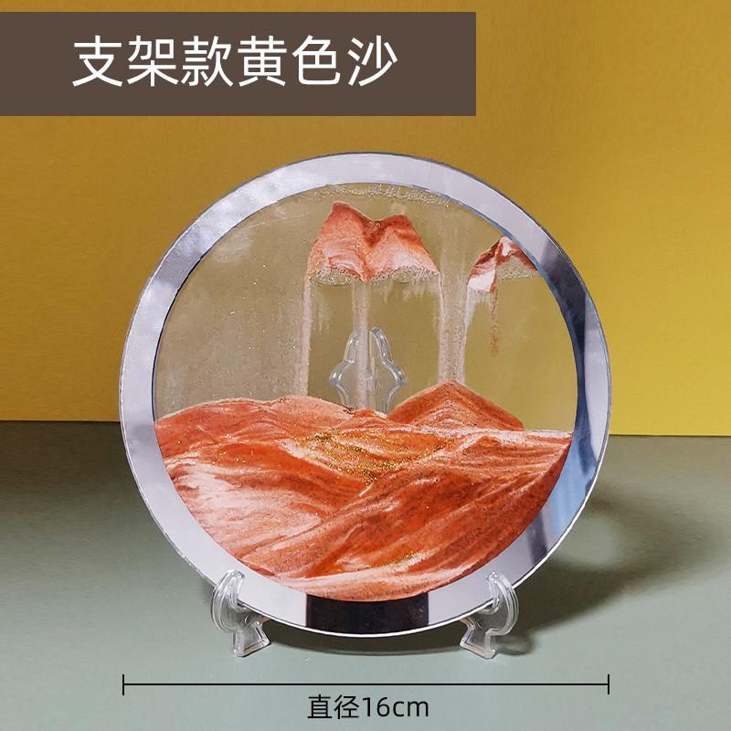 解压画沙漏摆件3d立体动态翻转流沙创意家居客厅卧室桌面装饰新款图片