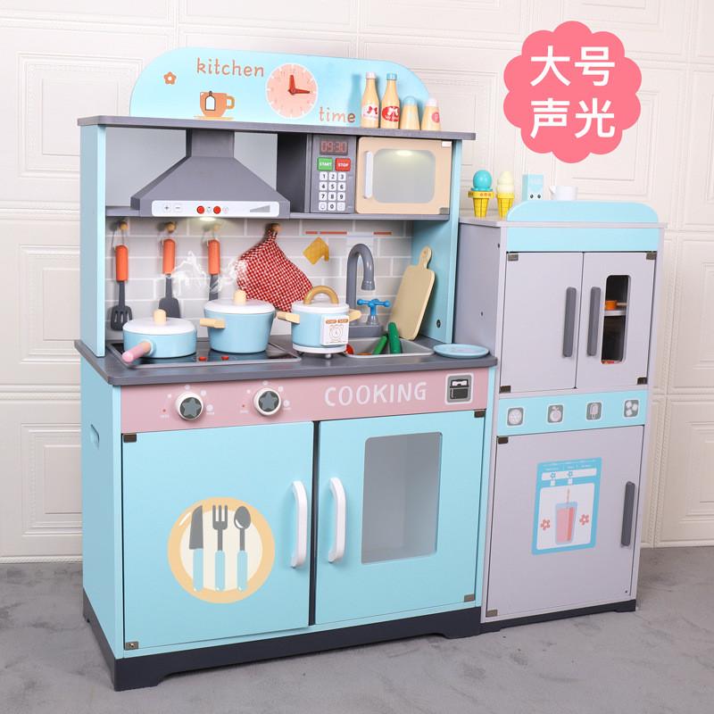 仿真厨房过家家宝宝玩具男女孩做饭煮饭大号厨具2儿童套装小孩3岁