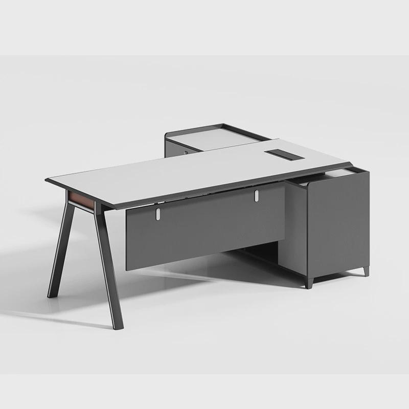 现代简约老板桌一套桌主管单人电脑桌椅柜经理办公家具办公室桌子