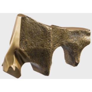 现代动物抽象牛头梗狗狗轻奢摆件样板间售楼装饰陈列家居桌面软装