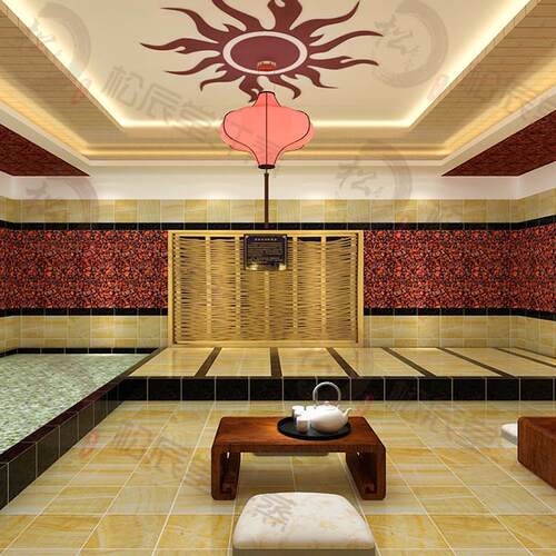 松辰堂火山岩石头火山汗蒸房设计安装承建装修汗蒸馆加热设备厂家