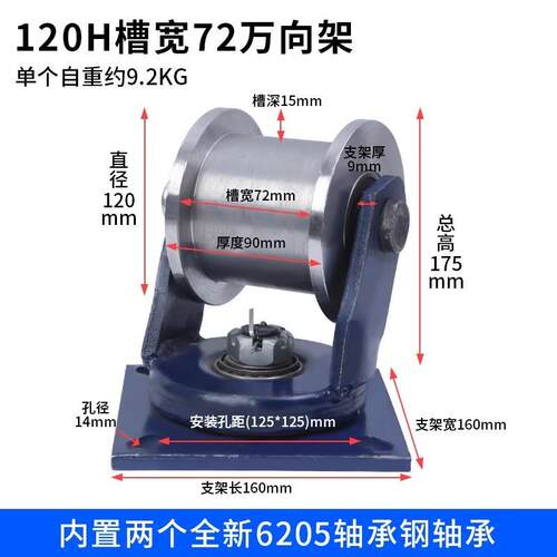 45#铁轮加厚Ｈ型双边轨道轮/工字钢滑轮/重型方钢槽轮/钢大门滚轮