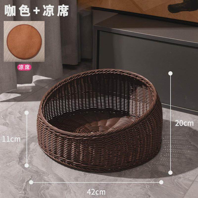 藤编猫窝四季通用开放式猫咪屋猫床夏季猫咪凉手工编织窝猫咪用品,宠物/宠物食品及用品,猫笼子/猫别墅,淘宝优惠券,粉丝福利购,淘宝优惠卷