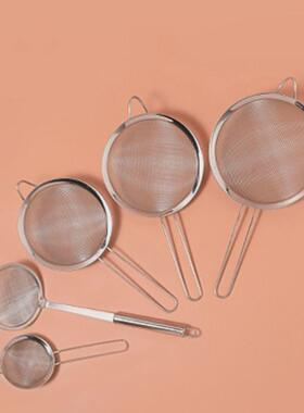 日式不锈钢豆浆过滤网筛细网家用神器榨果汁机隔渣漏网厨房小漏勺