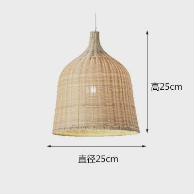 吊灯日式创意个性餐厅灯酒店客房书房玄关侘寂风手工吊灯艺单头藤
