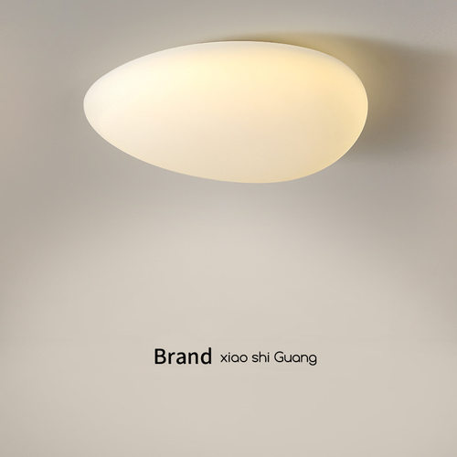 鹅卵石吸顶灯卧室灯LED新款餐厅灯现代简约主卧房间灯北欧灯具