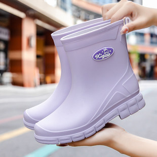 好看的雨鞋女款厚底增高高跟2026雨靴短筒防水鞋新款水靴防滑胶鞋