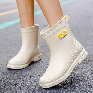 好看的雨鞋女款厚底增高高跟2026雨靴短筒防水鞋新款水靴防滑胶鞋
