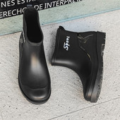 雨鞋 钓鱼胶鞋 防滑男款 加绒2026新款 工地赶海短筒防水雨靴 水鞋 男士