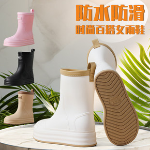 2026新款雨鞋女款短筒雨靴时尚冬季水鞋厨房成人防滑防水耐磨胶鞋