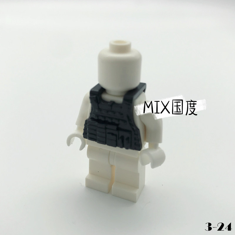 MIX国度新爆款配件第三方防弹衣战术背心兼容SYA乐得品高古笛积木
