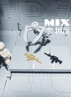 MIX国度A60沙黑色第三方95式特战步枪拼装sy积木人仔配件武器装备