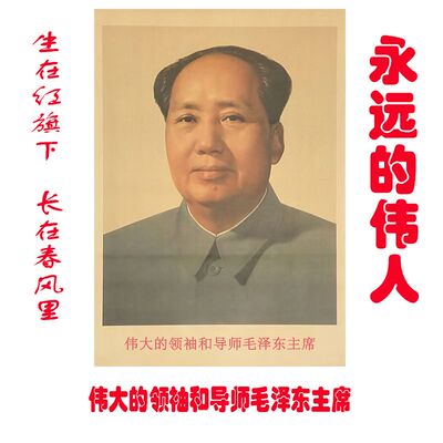 伟人毛主席画像67年标准