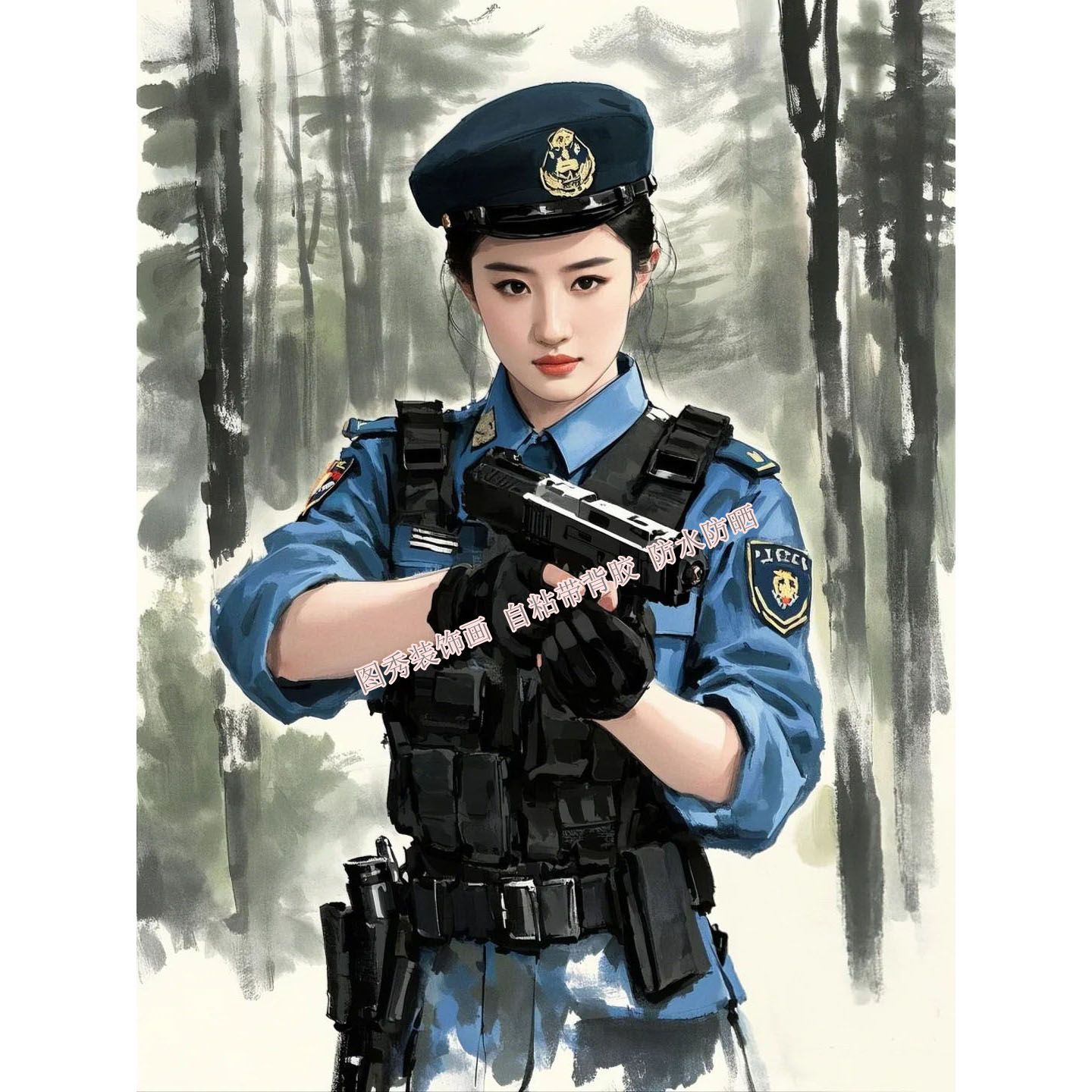 气质特种兵自粘贴纸出租