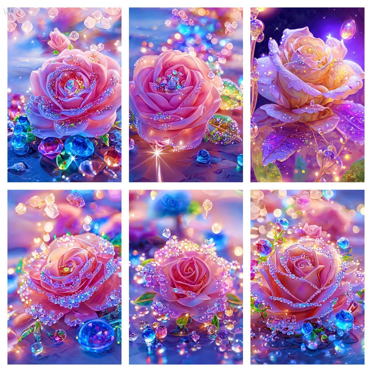 爆款精美水珠莲花图贴纸