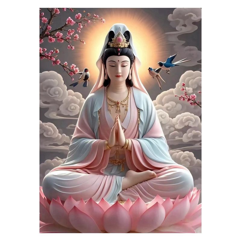 南海观音菩萨图自粘防水