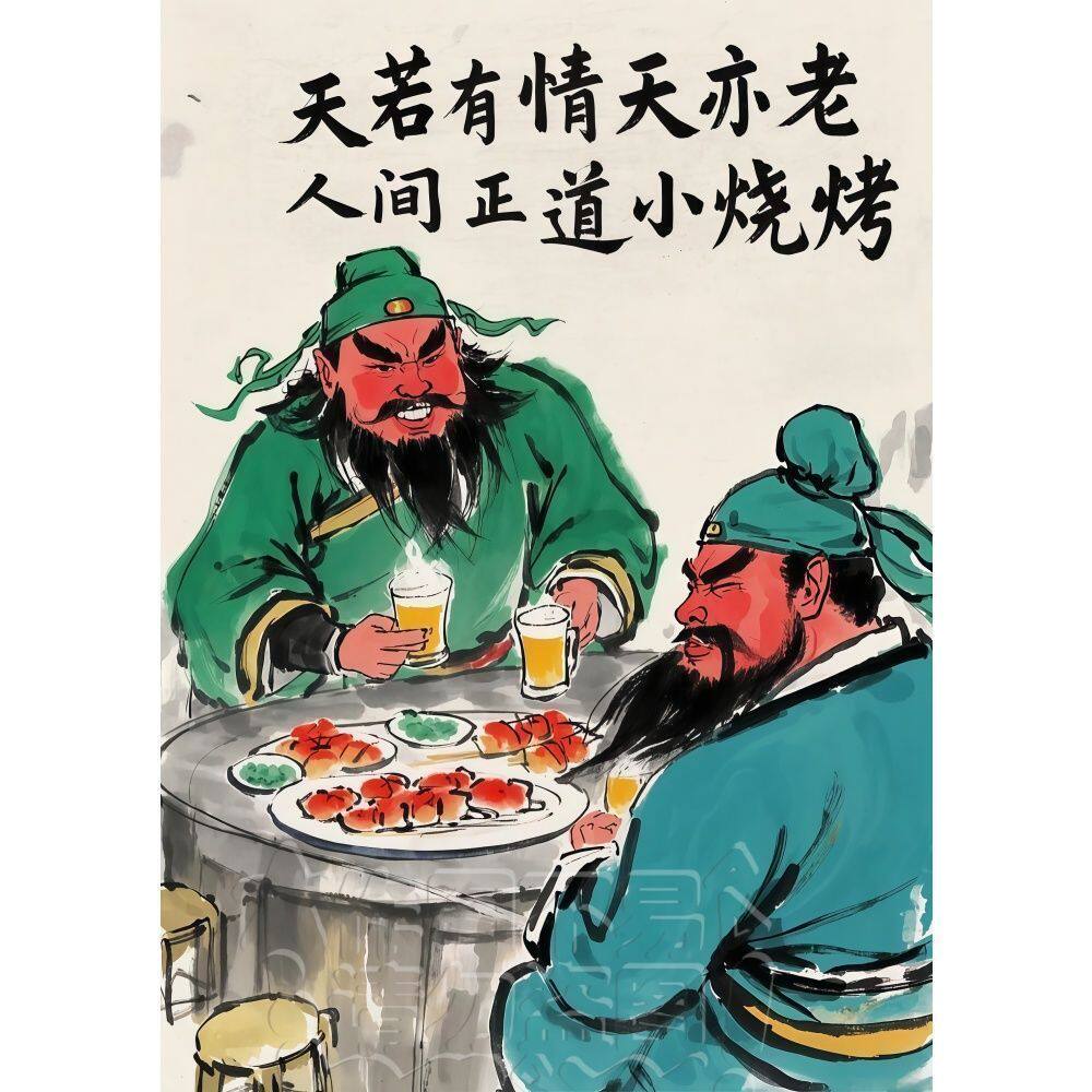 新款创意人物文字贴纸客