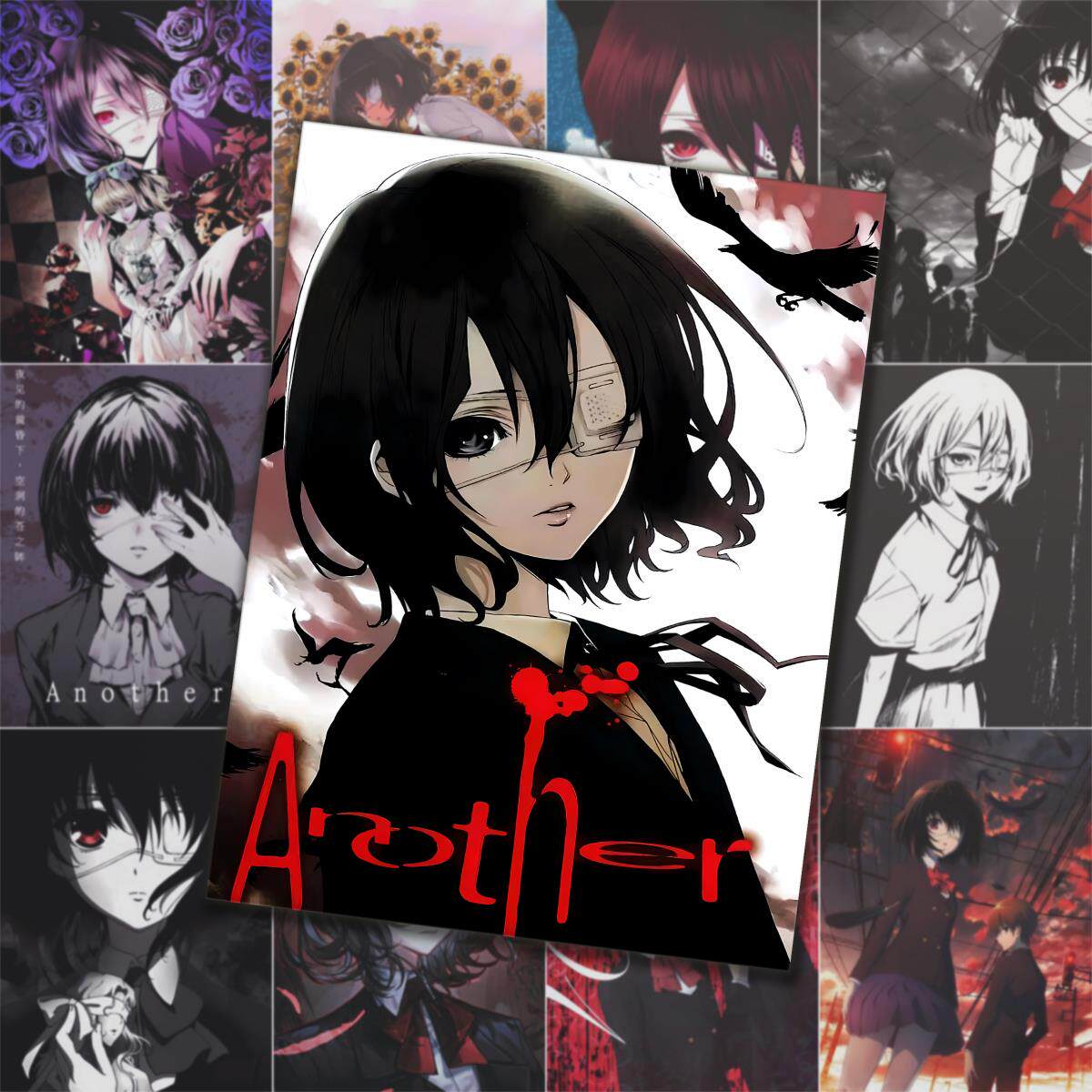 替身another海报见崎鸣榊原恒一同人高清贴纸二次元房间装饰墙贴