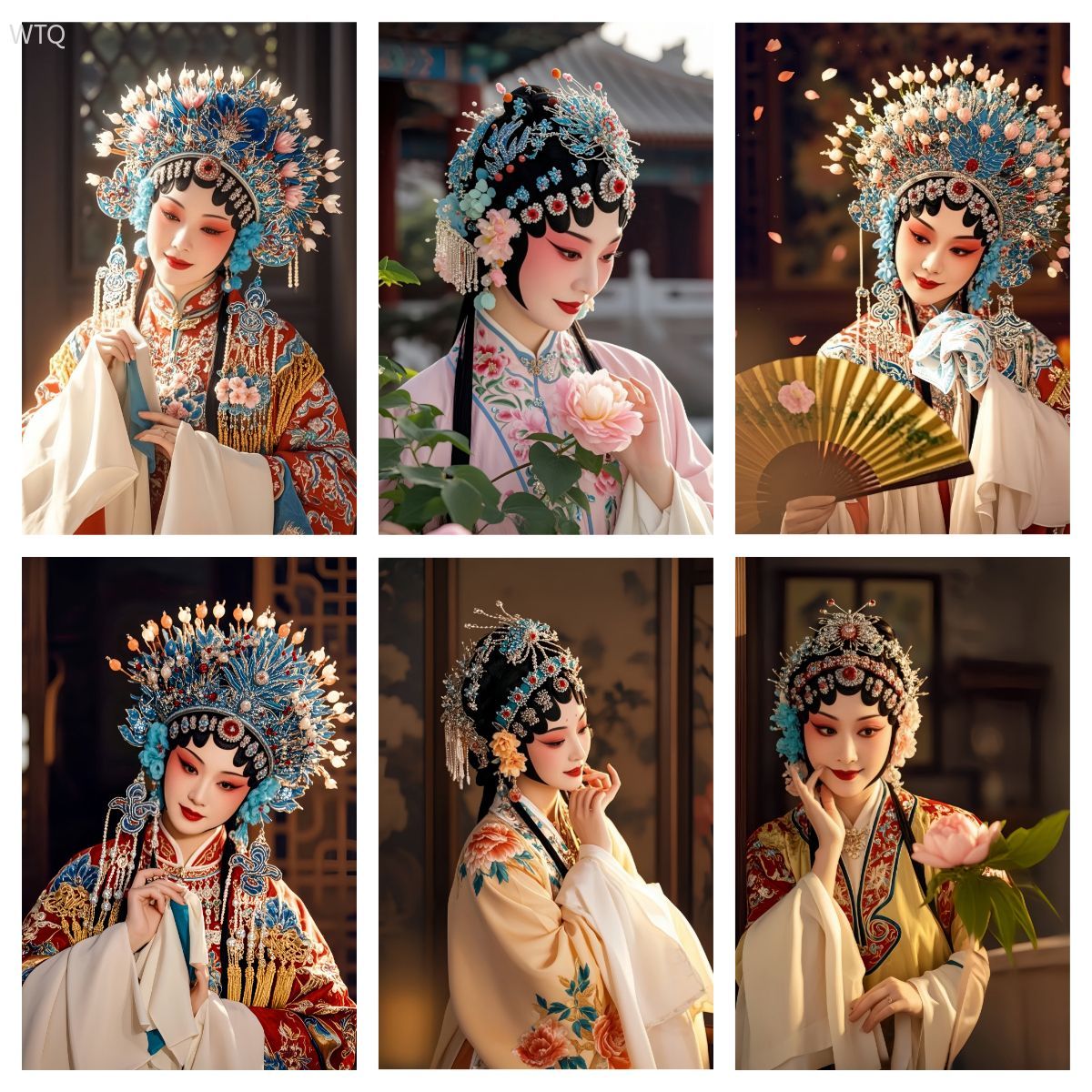 花旦人物超美戏曲装饰海