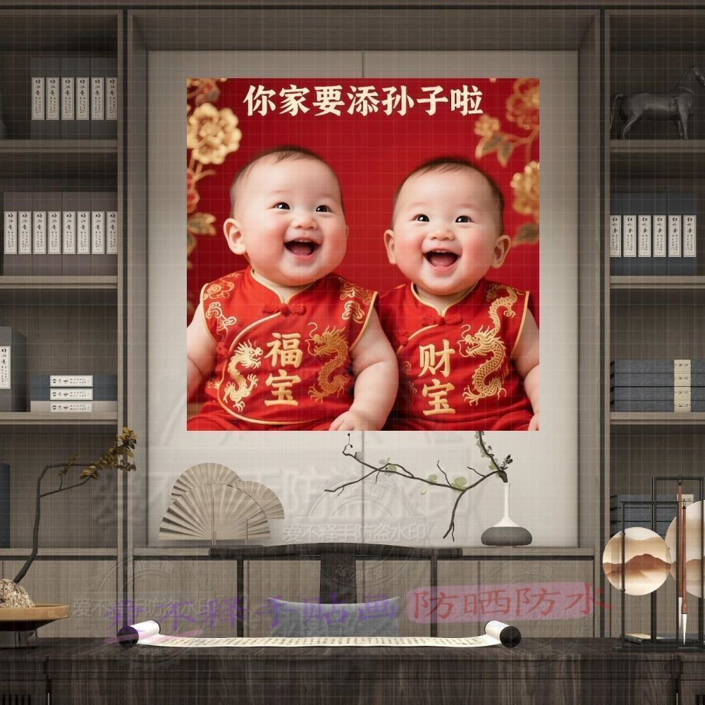 可爱宝宝照片海报卧室婚