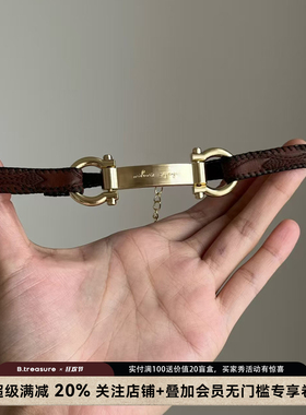 B.treasure朋克皮制choker项链