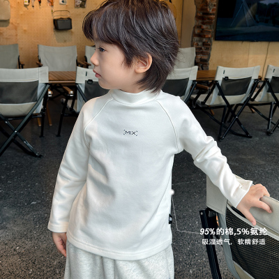 保暖长袖打底衫米修叻半高领