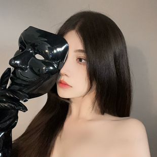 万圣节成人 儿童全脸面具神秘感v字蒙面cos直播表演演出装扮道具