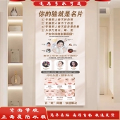 祛斑海报祛痘宣传画扁平疣痤疮 饰 皮肤调理黄褐斑真皮斑美容院装