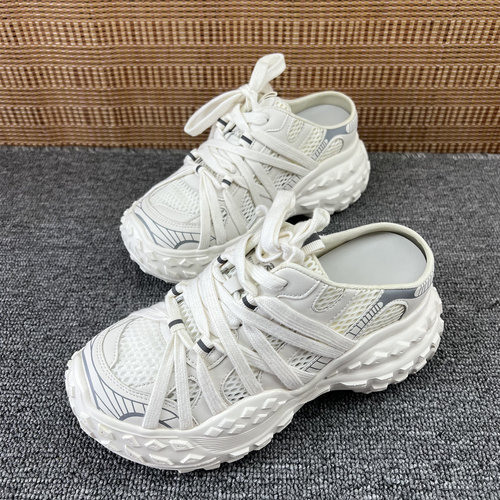 夏季透气网面厚底增高女款老爹鞋
