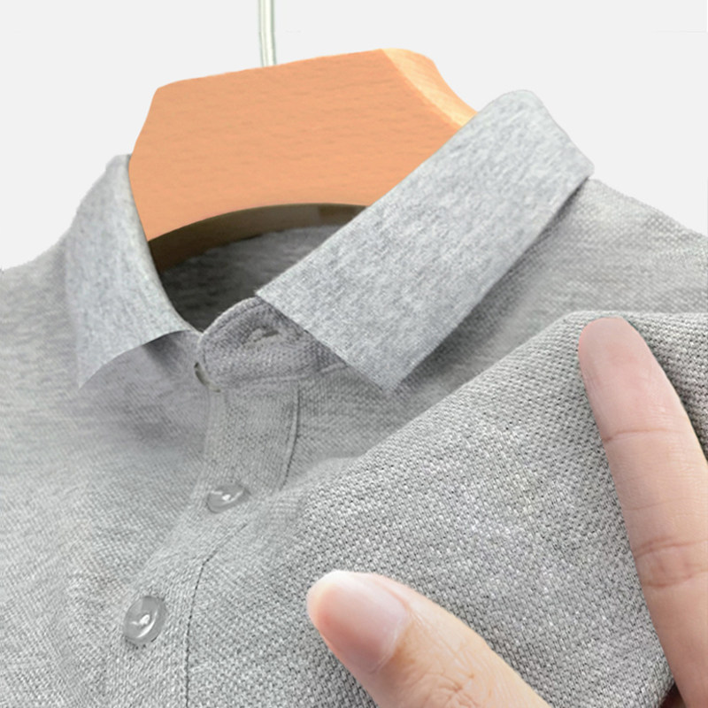 MENS LAPEL POLO SHIRT WORN BY CLEARANCE AND LEAKAGE BUSINESS PLUS SIZE DIRT RESISTANT AND WEARABLE SHORT-SLEEVED T-SHIRT AS A BASE